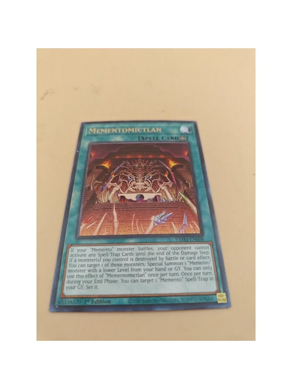 Yu-Gi-Oh! Mementomictlan VASM-EN008 Collector's Rare 1st Edition Near Mint